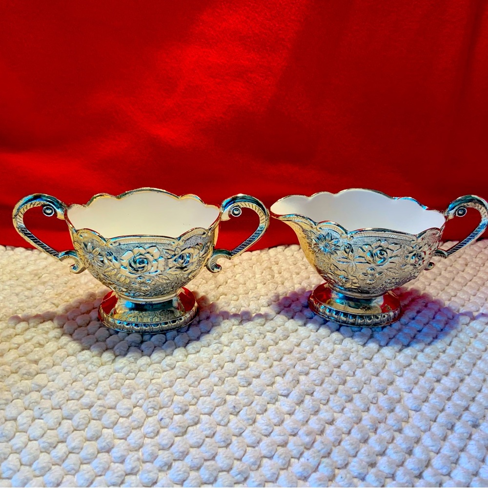 ORNATE SUGAR & CREAMER
